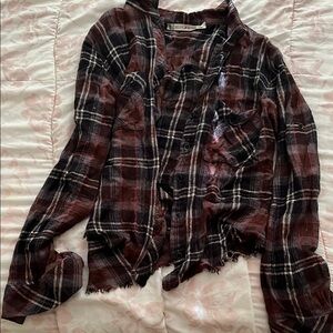 Chelsea & Violet Red and Black Plaid Shirt